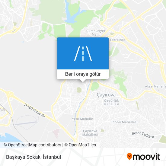 Başkaya Sokak harita