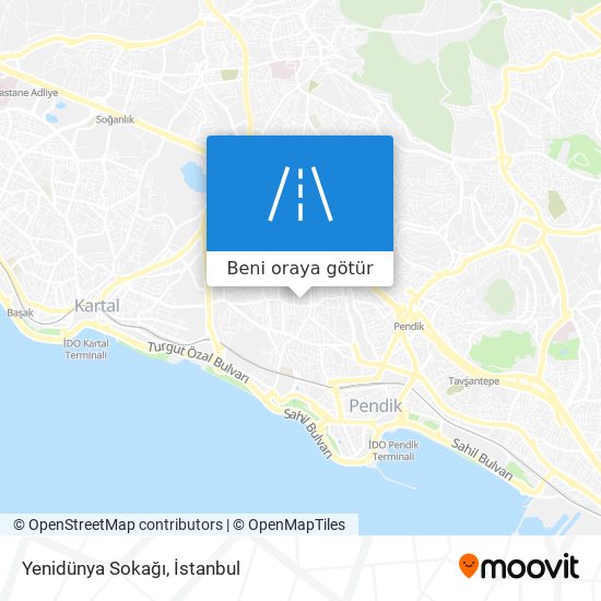 Yenidünya Sokağı harita