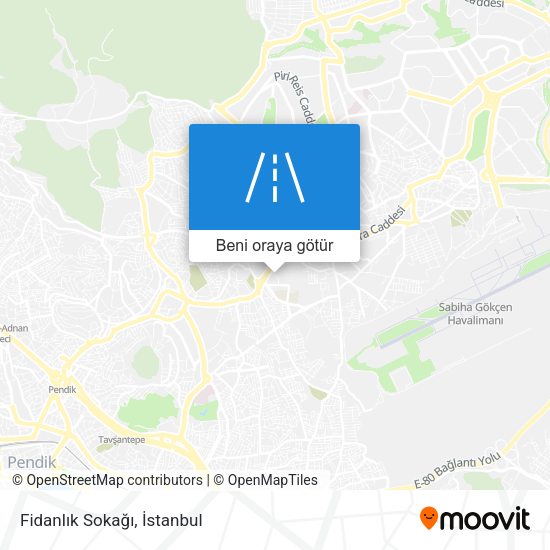 Fidanlık Sokağı harita