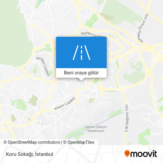 Koru Sokağı harita