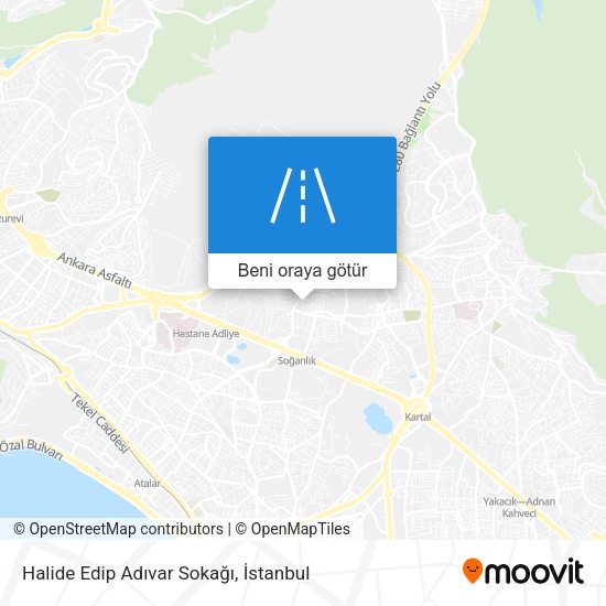 Halide Edip Adıvar Sokağı harita