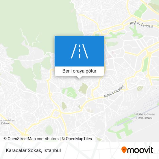 Karacalar Sokak harita