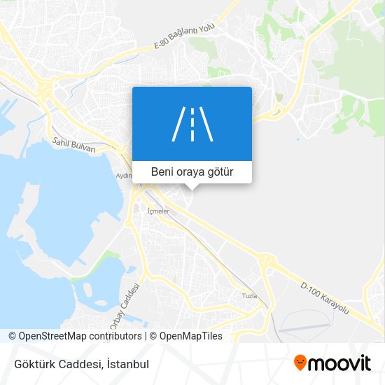 Göktürk Caddesi harita