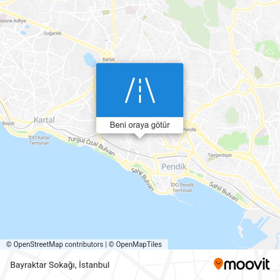 Bayraktar Sokağı harita