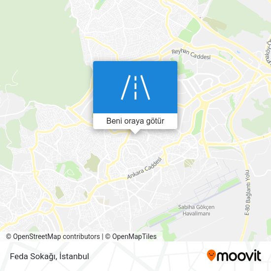 Feda Sokağı harita