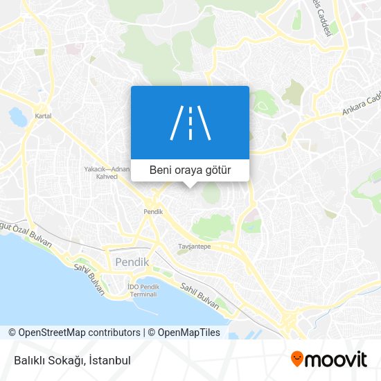 Balıklı Sokağı harita