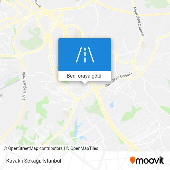 Kavaklı Sokağı harita