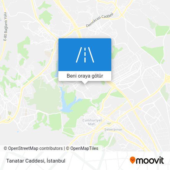 Tanatar Caddesi harita