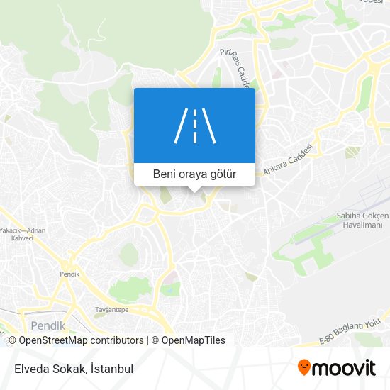 Elveda Sokak harita
