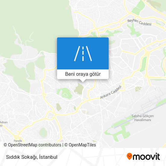 Sıddık Sokağı harita