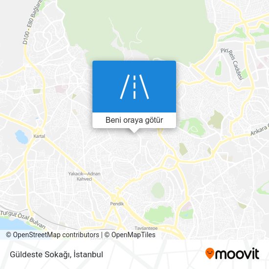 Güldeste Sokağı harita