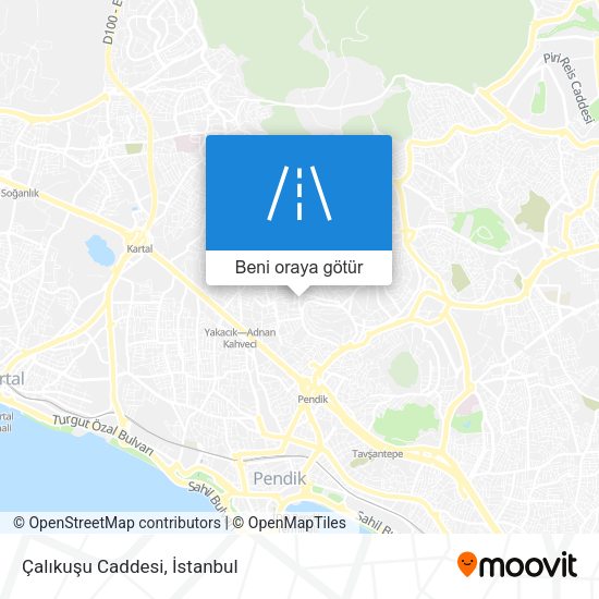Çalıkuşu Caddesi harita