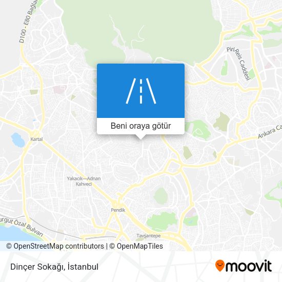 Dinçer Sokağı harita