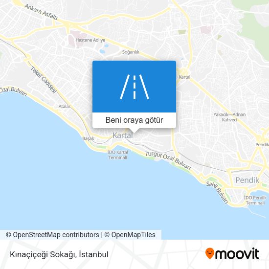 Kınaçiçeği Sokağı harita