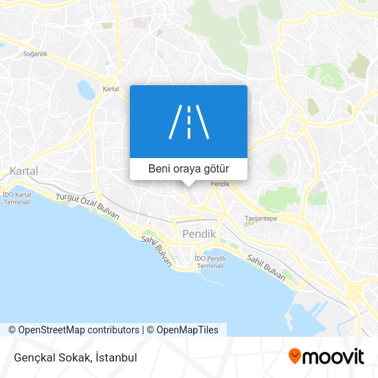 Gençkal Sokak harita
