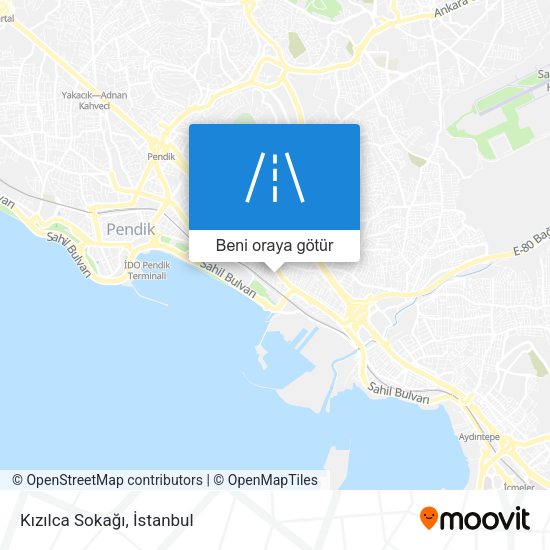 Kızılca Sokağı harita