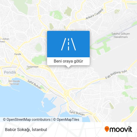 Babür Sokağı harita