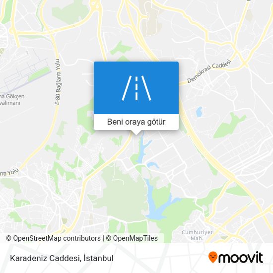 Karadeniz Caddesi harita