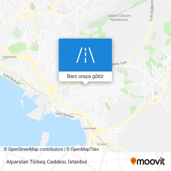 Alparslan Türkeş Caddesi harita