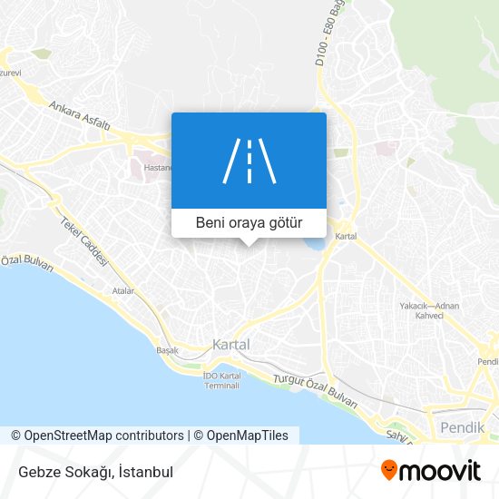 Gebze Sokağı harita