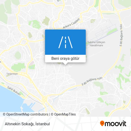 Altınekin Sokağı harita