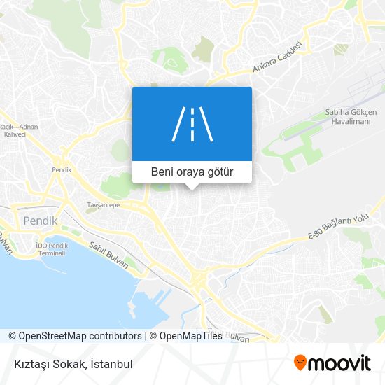Kıztaşı Sokak harita