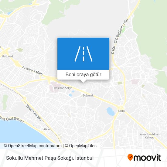 Sokullu Mehmet Paşa Sokağı harita