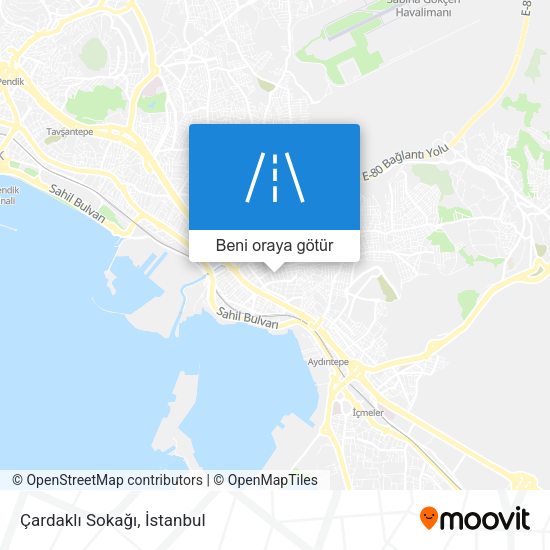 Çardaklı Sokağı harita