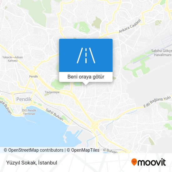 Yüzyıl Sokak harita