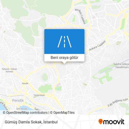 Gümüş Damla Sokak harita