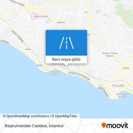 Başkumandan Caddesi harita
