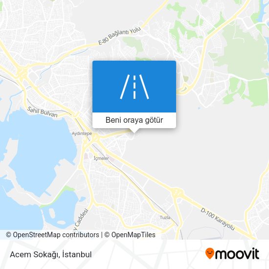 Acem Sokağı harita