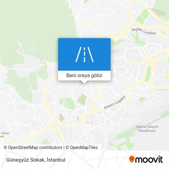 Güneşyüz Sokak harita