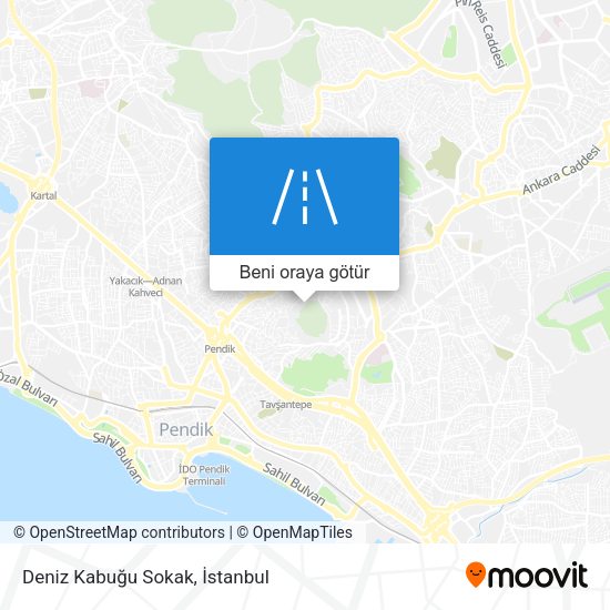 Deniz Kabuğu Sokak harita