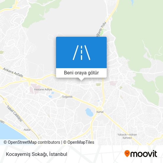 Kocayemiş Sokağı harita