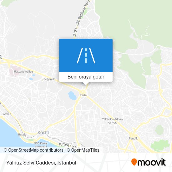 Yalnuz Selvi Caddesi harita