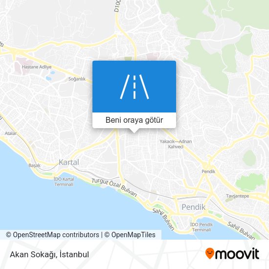 Akan Sokağı harita