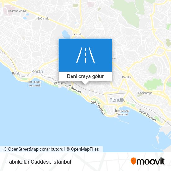 Fabrikalar Caddesi harita