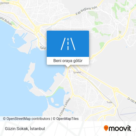 Güzin Sokak harita