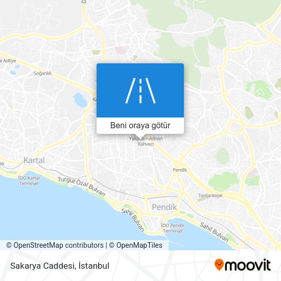 Sakarya Caddesi harita