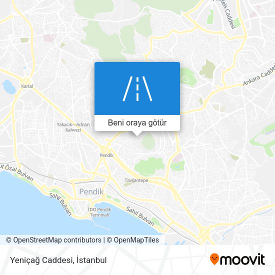 Yeniçağ Caddesi harita