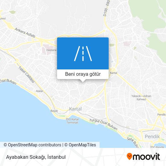 Ayabakan Sokağı harita