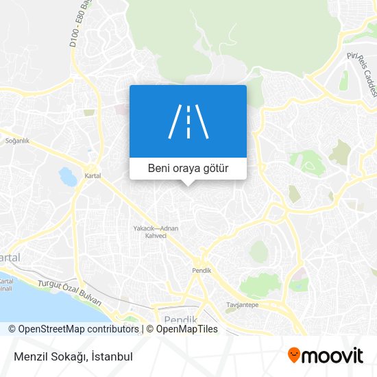 Menzil Sokağı harita