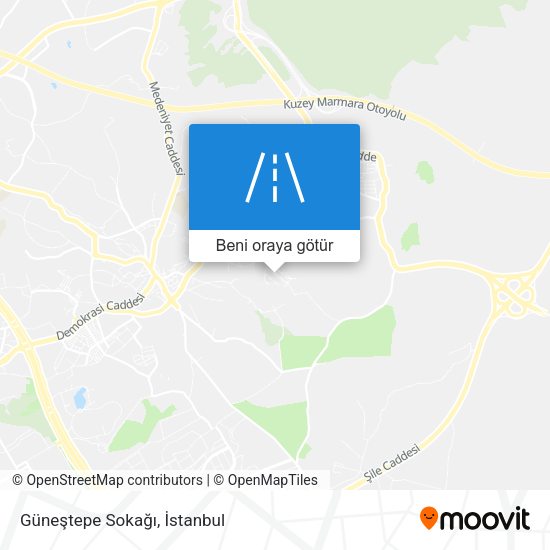 Güneştepe Sokağı harita