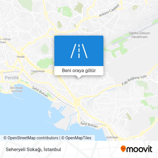 Seheryeli Sokağı harita
