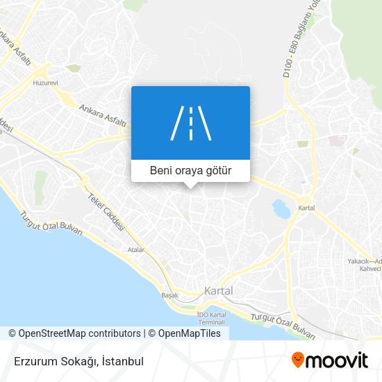 Erzurum Sokağı harita