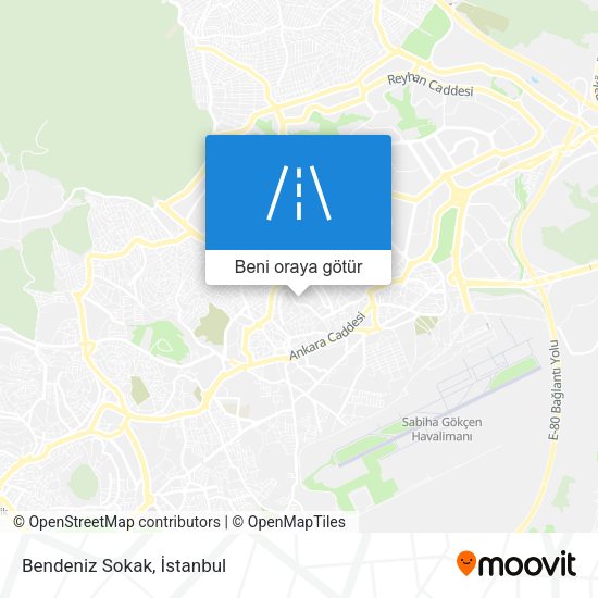 Bendeniz Sokak harita