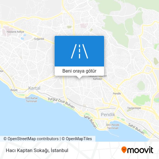 Hacı Kaptan Sokağı harita
