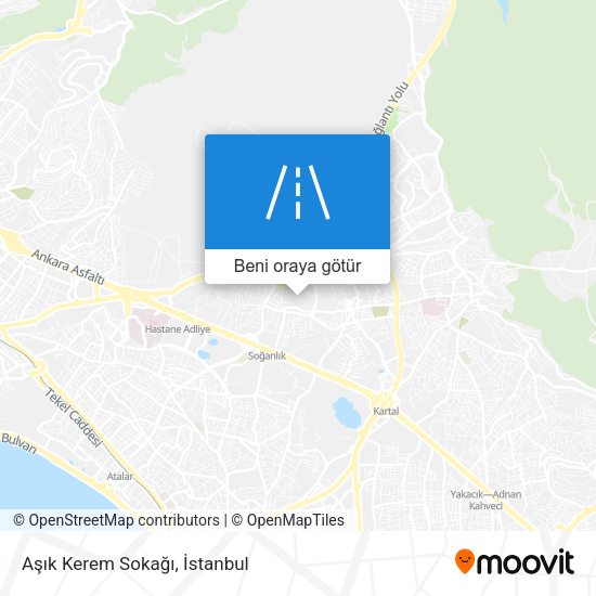 Aşık Kerem Sokağı harita