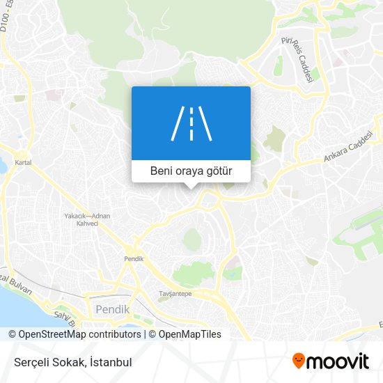 Serçeli Sokak harita